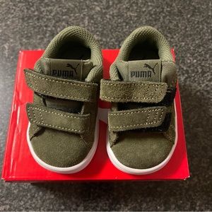 Puma 365178-32 Smash V2 Suede Slip On | Infant